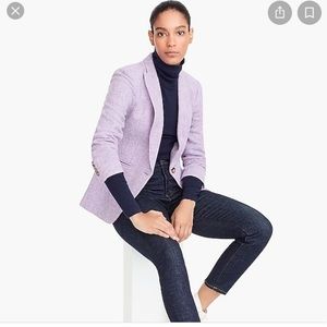 NWT J Crew Lavender Herringbone Blazer Size 2P